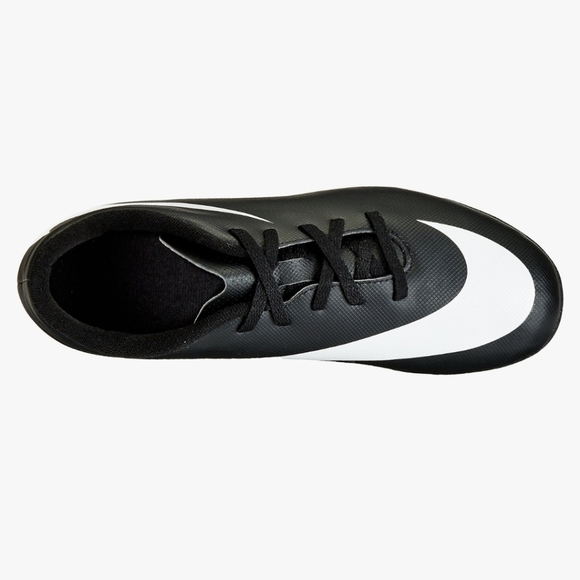 NIKE Kids Jr Bravata Soccer Cleat, black & white youth size 2 or 3 - Picture 2 of 5